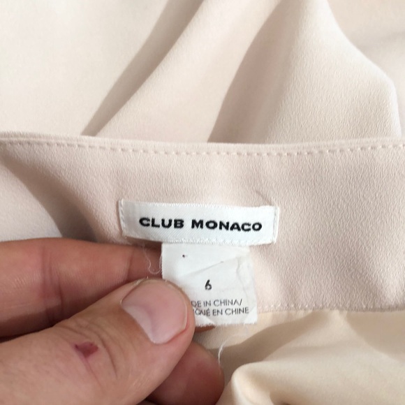 Club Monaco Ruffle Mini Skirt in Pink Cream, size 6 - Picture 6 of 12